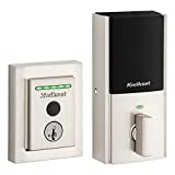 Kwikset Halo Touch Contemporary Square Wi-Fi Fingerprint Smart Lock No Hub Required featuring SmartKey Security in Satin Nickel (99590-003)