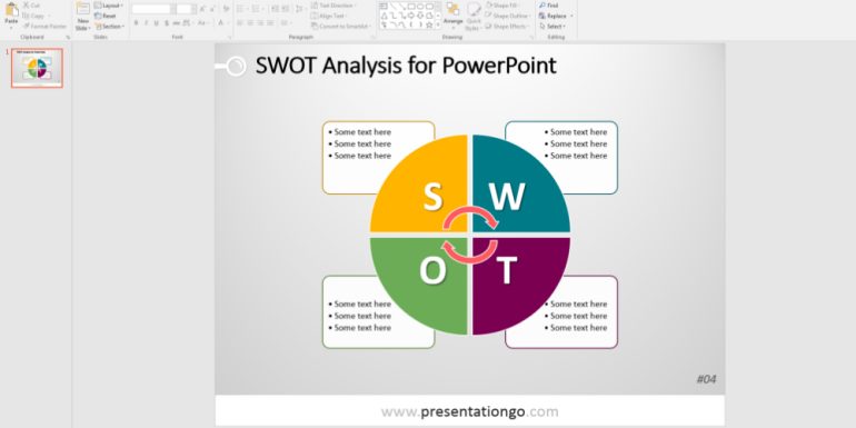PresentationGo SWOT Templates