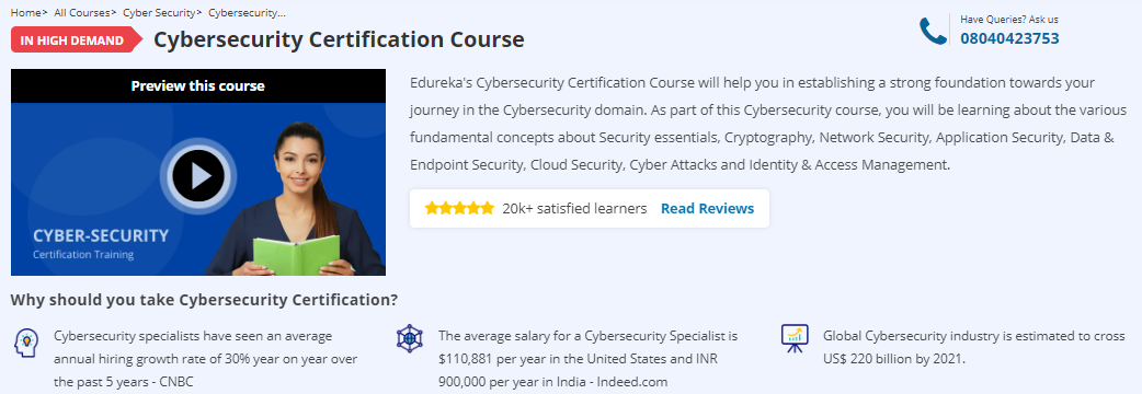 edureka cyber security