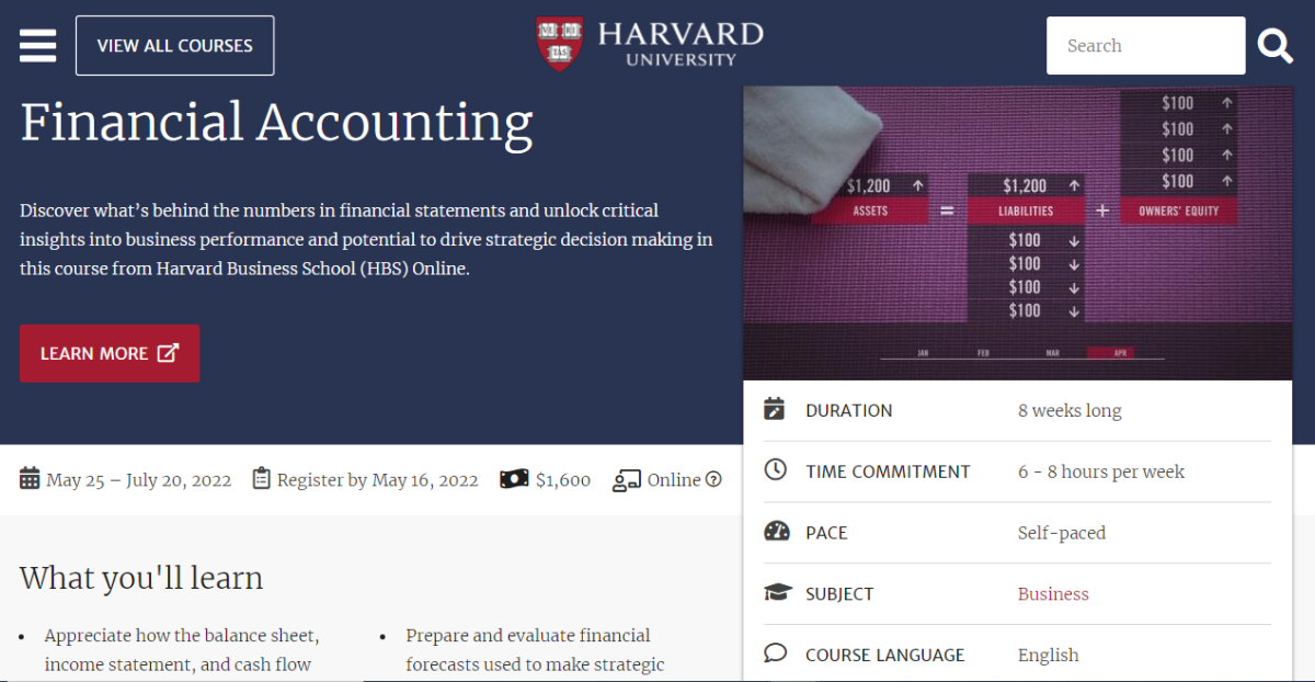 Financial Accounting- Harvard