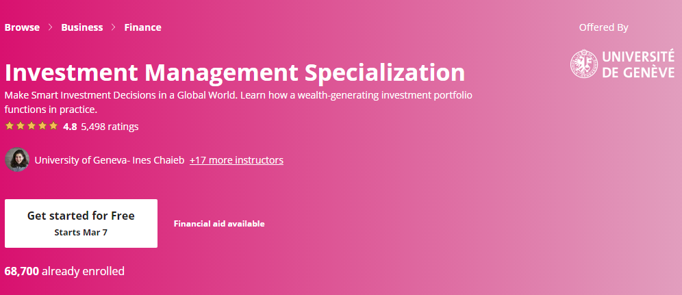 Investment Management Specialization
