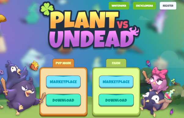 plant vs undead play to earn crypto game