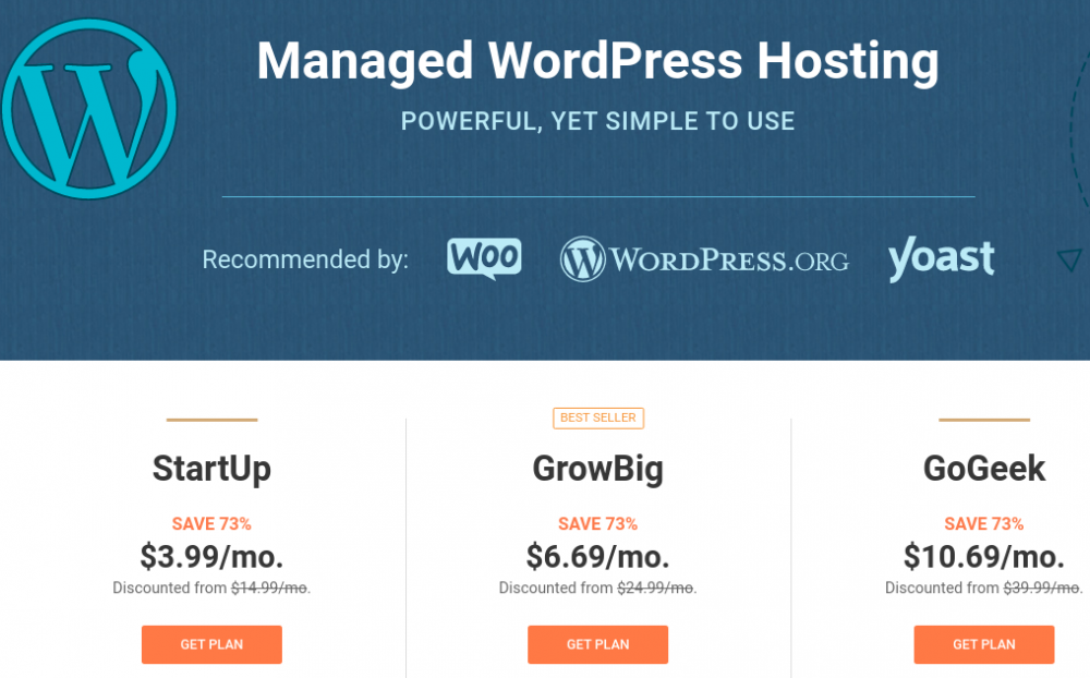 siteground managed wordpress hosting plans